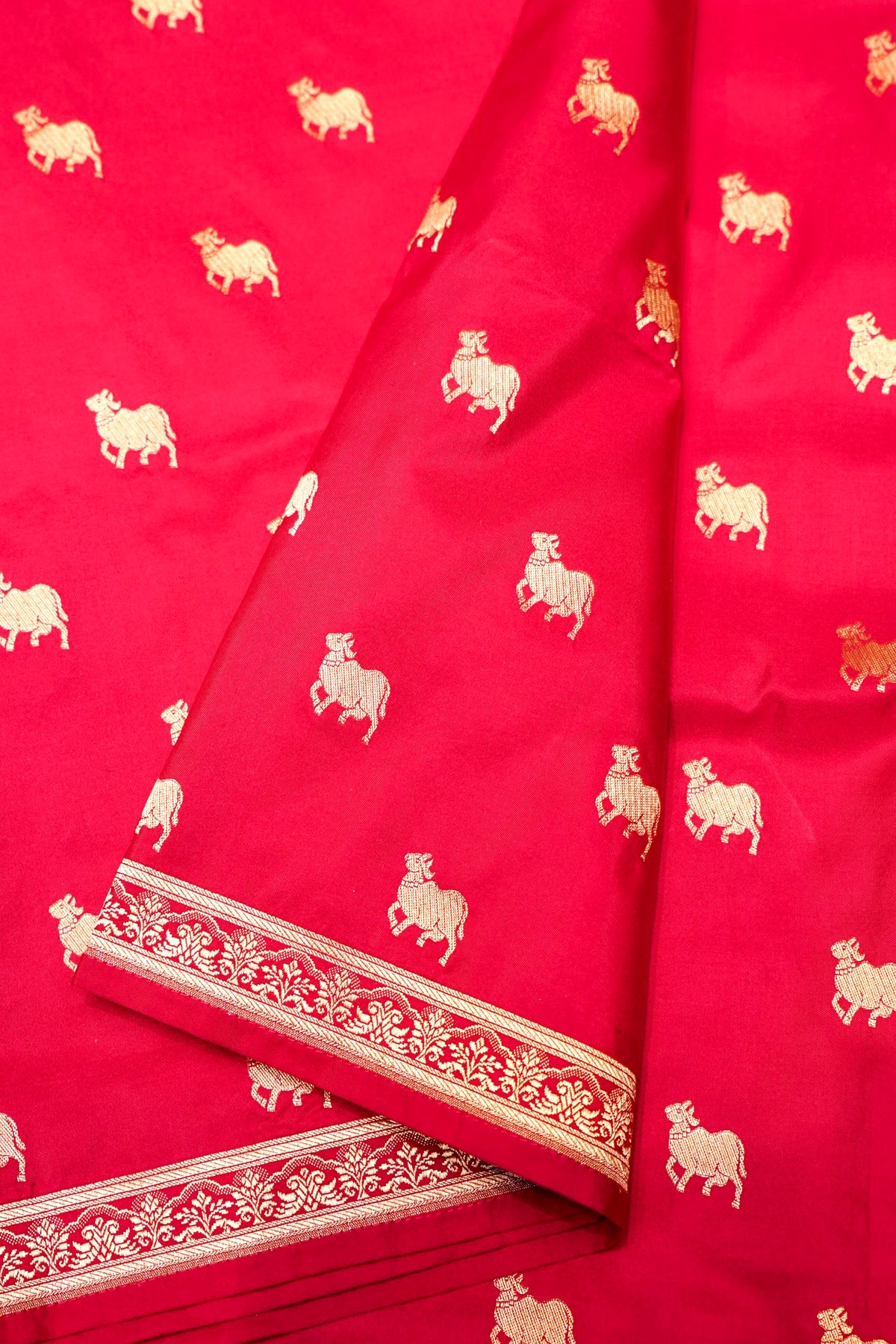 Handwoven Pink Banarasi Katan Silk Saree