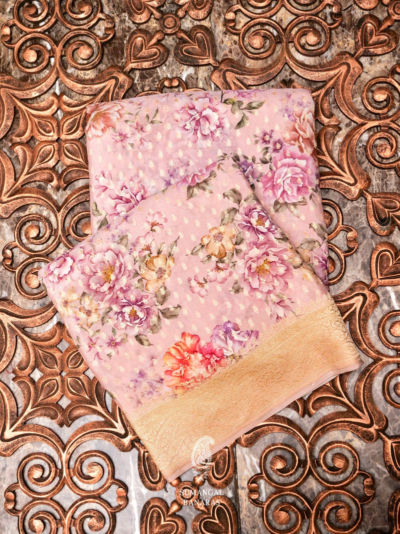 Handwoven Banarasi Tussar Silk Saree