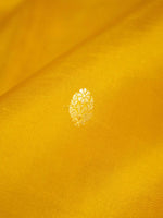 Handwoven Yellow Banarasi Kora Silk Saree