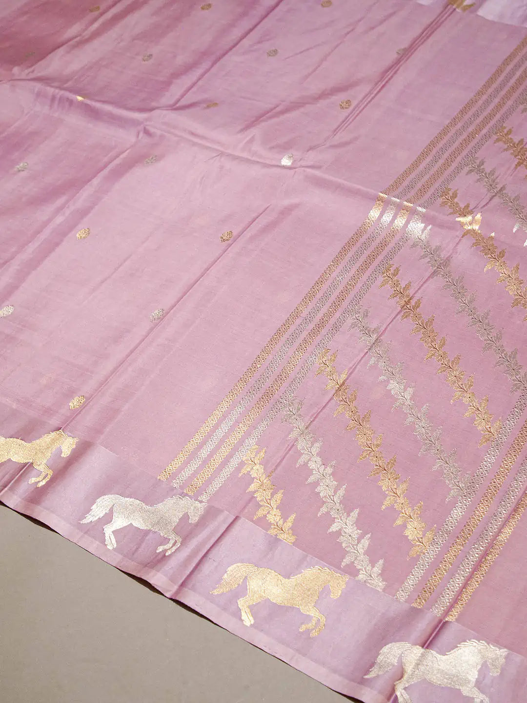 Shop the Pink Kanjeevaram Handloom Pure Silk Saree – Luxurion World