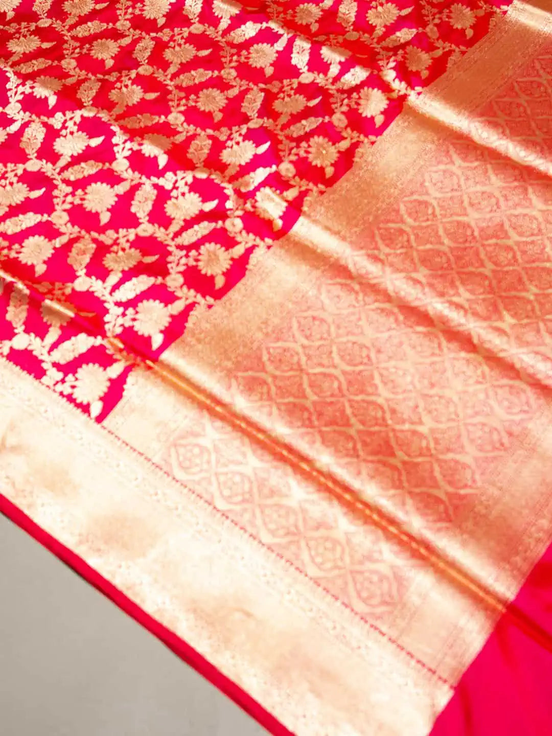 Queen Pink Katan Silk Patola Saree – Zilikaa