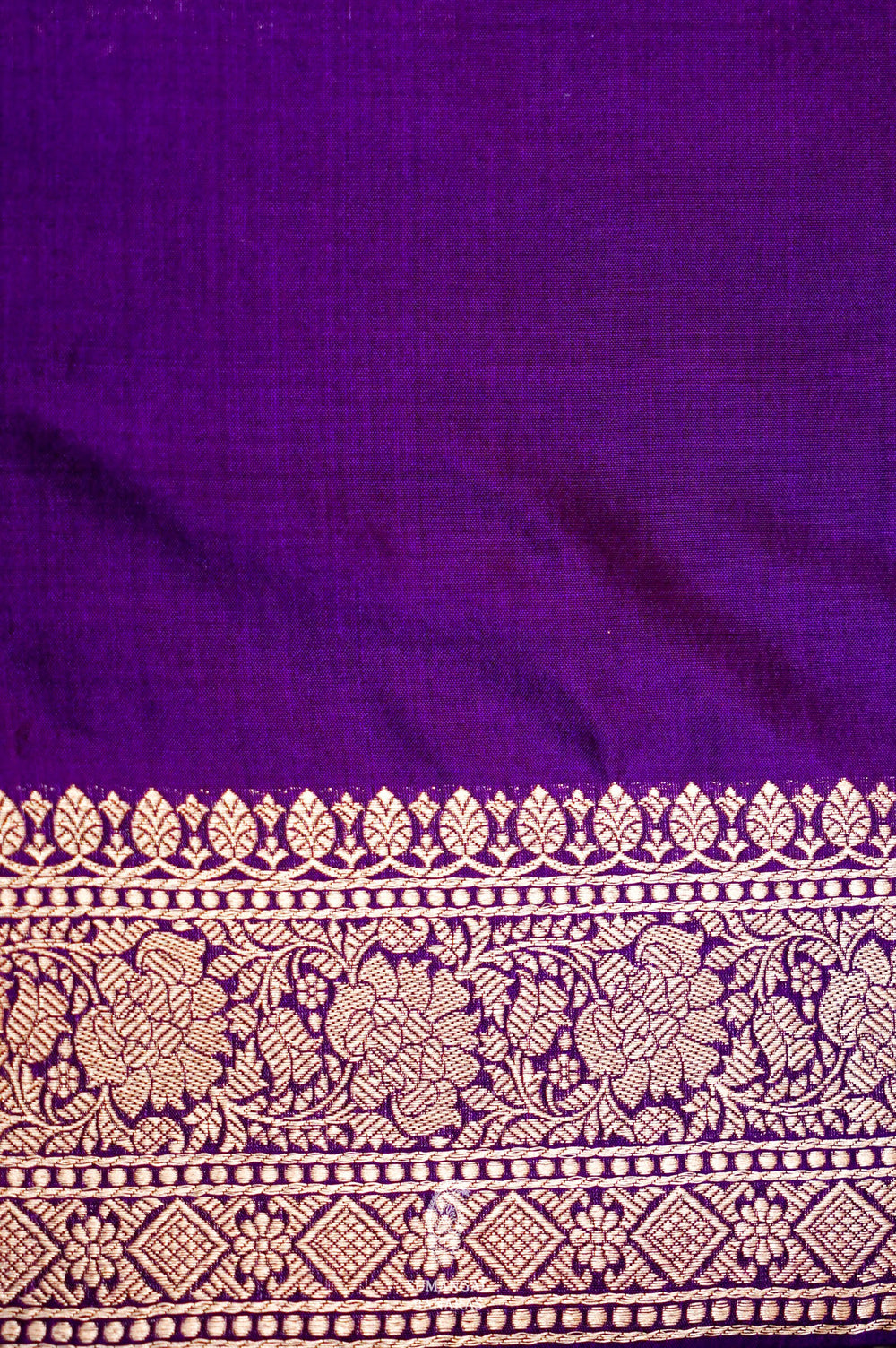 Handwoven Purple Banarasi Katan Silk Saree