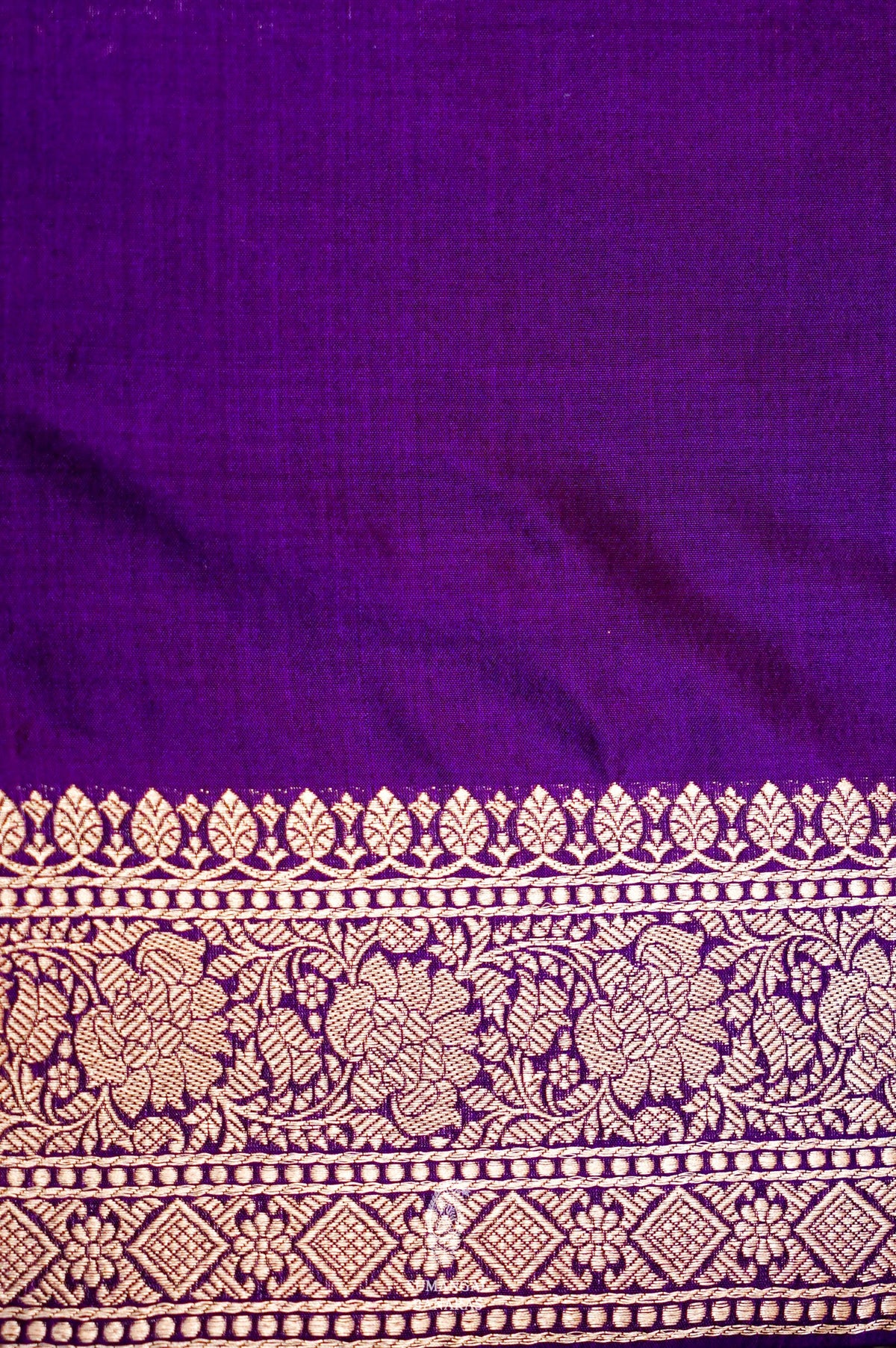 Handwoven Purple Banarasi Katan Silk Saree