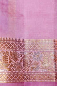 Handwoven Ligh Pink Banarasi Katan Soft Silk Saree