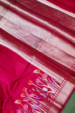 Handwoven Hot Pink Banarasi Katan Soft Silk Saree
