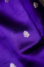 Handwoven Purple Banarasi Katan Soft Silk Saree