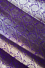 Handwoven Purple Banarasi Katan Soft Silk Saree