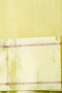 Handwoven Lemon Yellow Banarasi Katan Soft Silk Saree