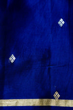 Handwoven Royal Blue Banarasi Mashru Silk Saree