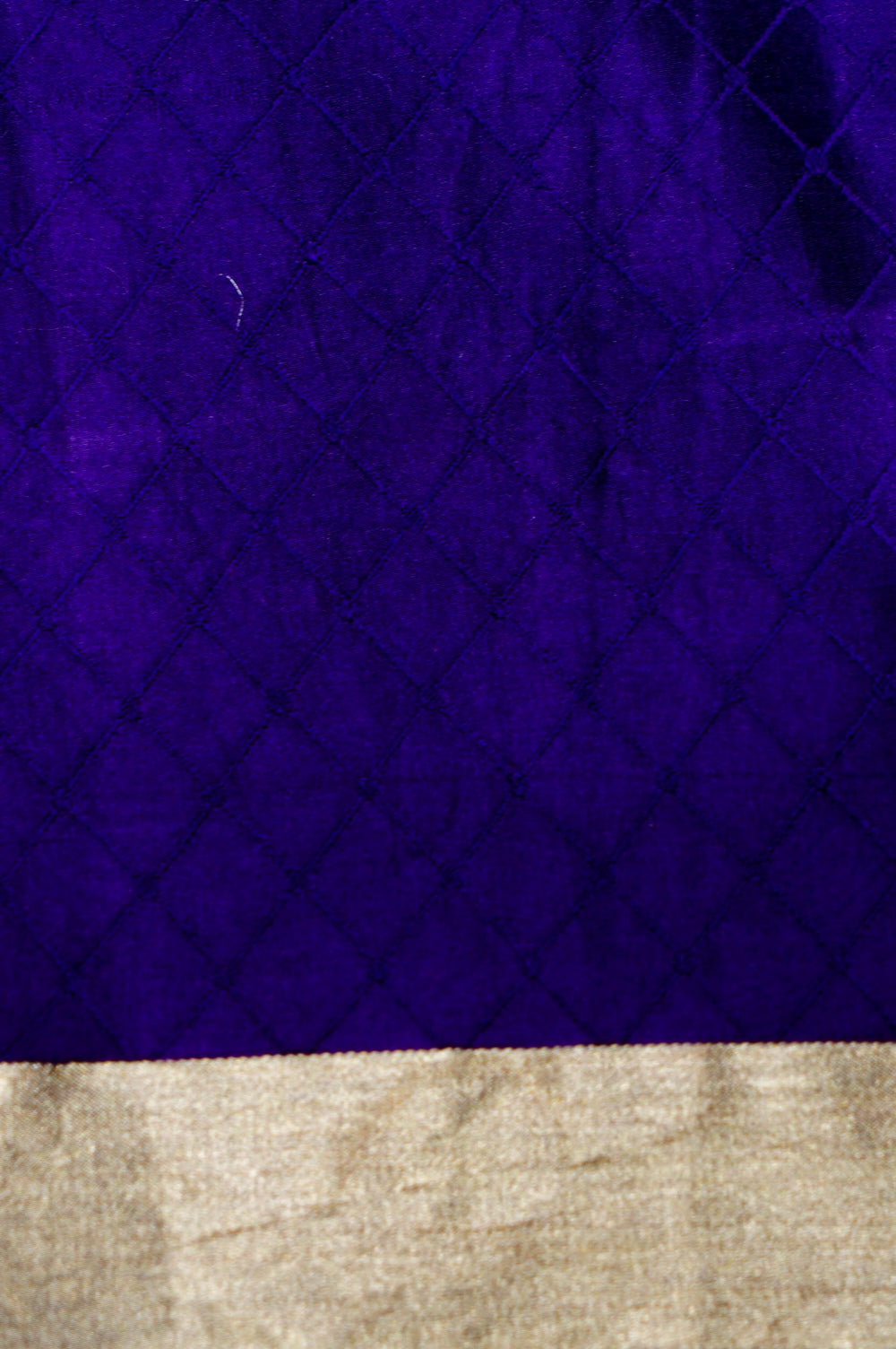 Handwoven Purple Banarasi Mashru Silk Saree
