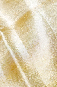 Handwoven Mehendi Green Banarasi Tissue Silk Saree