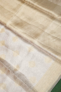 Handwoven Gold  Banarasi Tissue Silk Saree