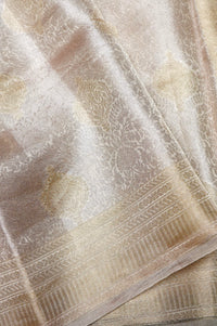 Handwoven Gold  Banarasi Tissue Silk Saree