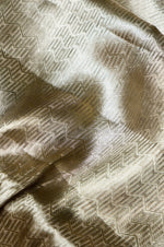 Handwoven Golden Grey Banarasi Tissue Silk Saree