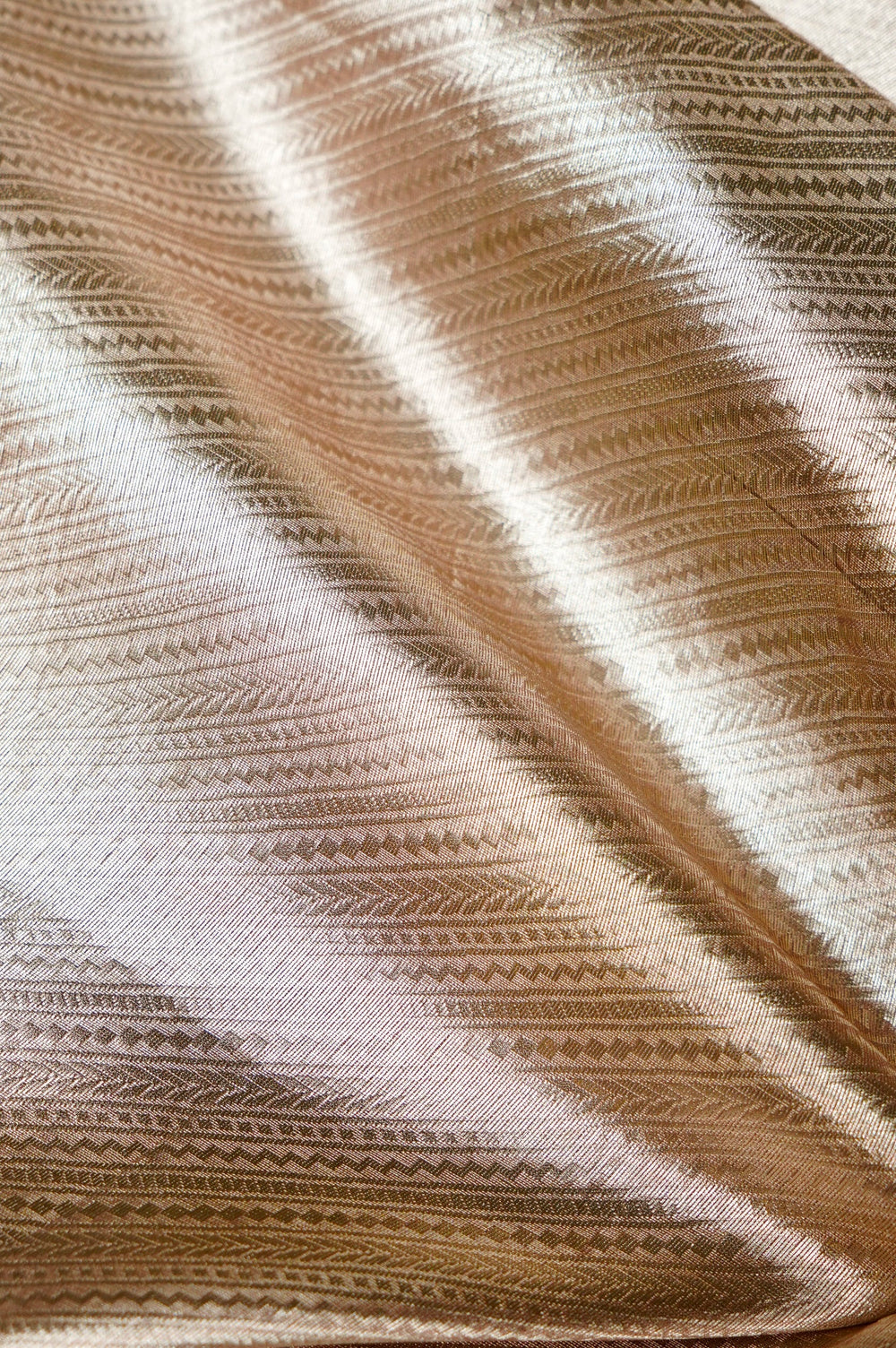 Handwoven Light Pink Banarasi Tissue Silk Saree