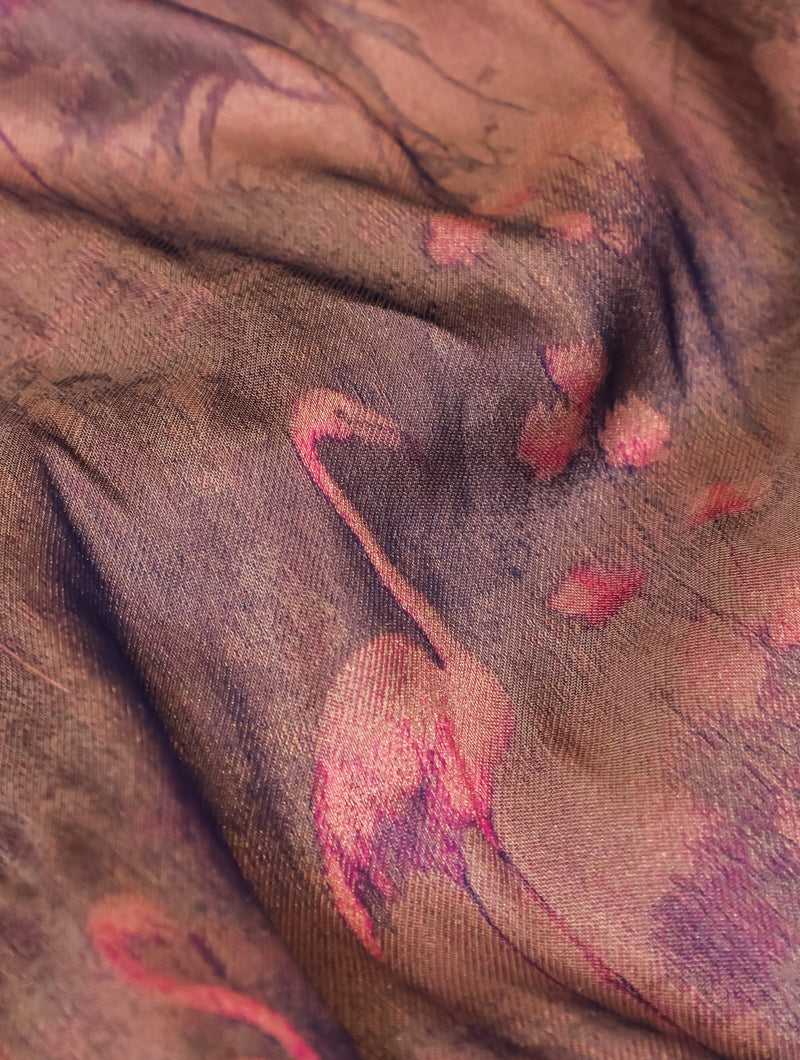 Handwoven Light Mauve Banarasi Katan Silk Saree