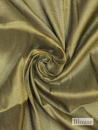 Handwoven Sage Green Banarasi Katan Silk Saree