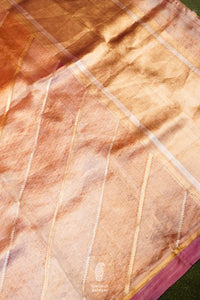 Handwoven Rangkat Banarasi Tissue Silk Saree