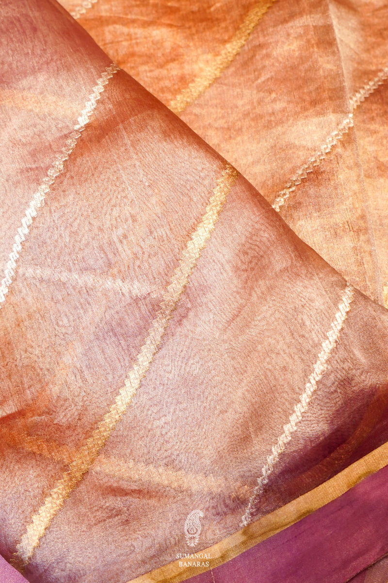 Handwoven Rangkat Banarasi Tissue Silk Saree