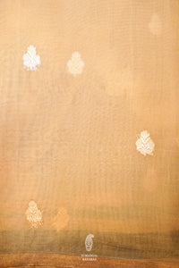 Handwoven Cream Banarasi Organza Saree