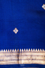 Handwoven Blue Banarasi Katan Soft Silk Saree