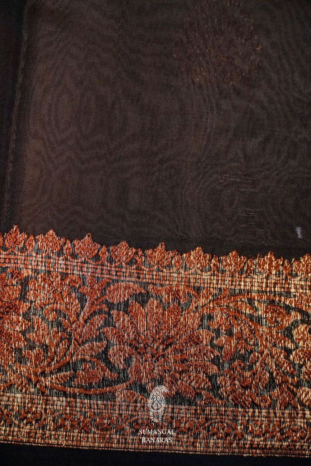 Handwoven Beige  Banarasi Organza Silk Saree