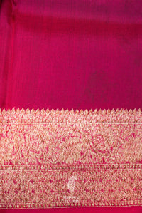 Handwoven Black Banarasi Organza Silk Saree