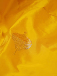 Handwoven Yellow Banarasi Katan Silk Suit