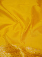 Handwoven Yellow Banarasi Katan Silk Suit