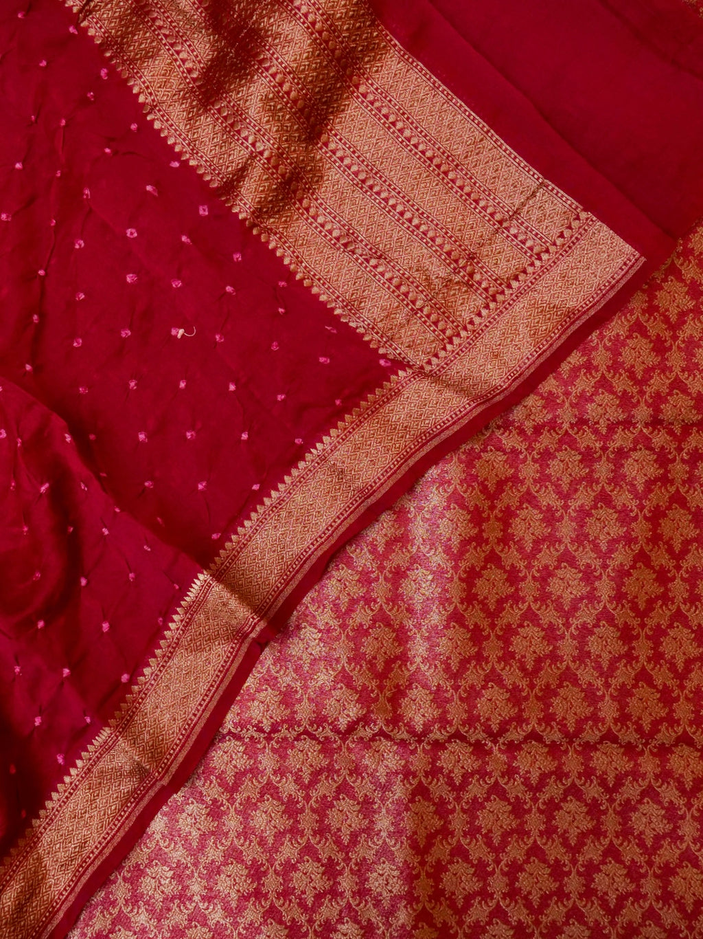 Handwoven Maroon Banarasi Moonga Silk Suit