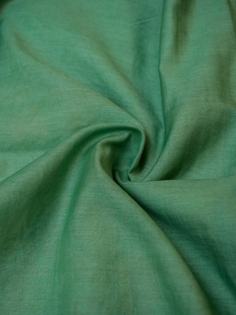 Handwoven Green Banarasi Moonga Silk Suit