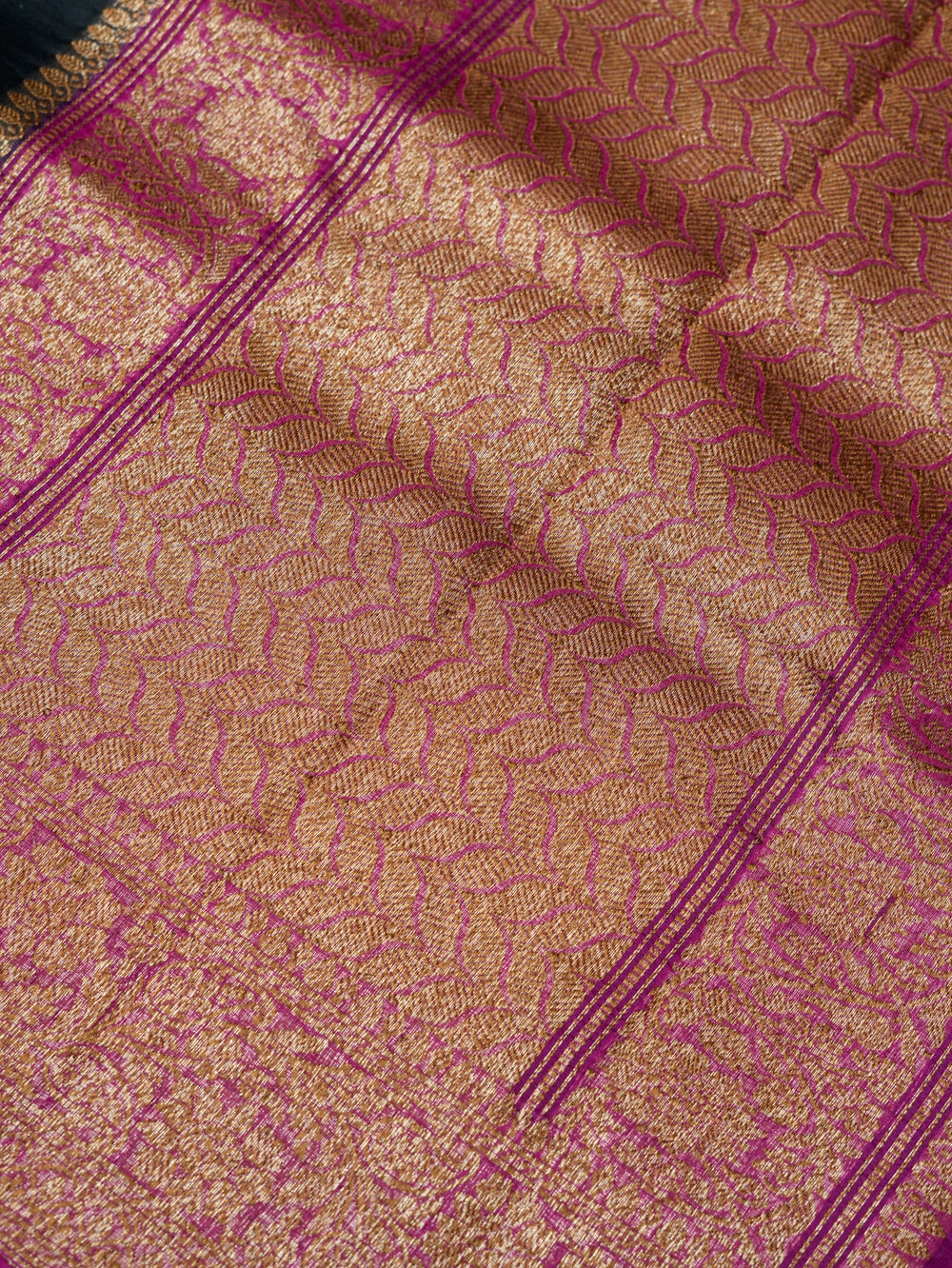 Handwoven Black Banarasi Organza Saree