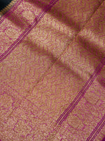 Handwoven Black Banarasi Organza Saree