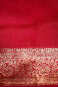 Handwoven Purple Banarasi Organza Silk Saree