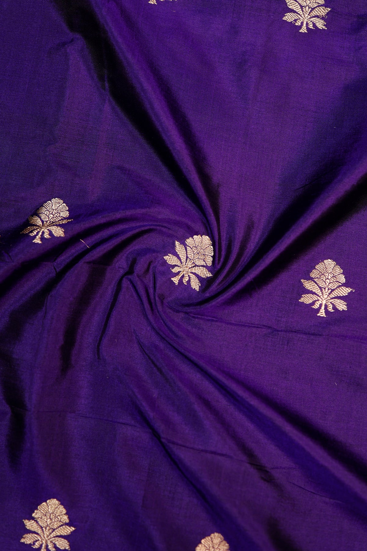 Handwoven Purple Banarasi Katan Silk Suit