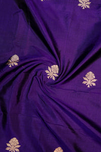 Handwoven Purple Banarasi Katan Silk Suit