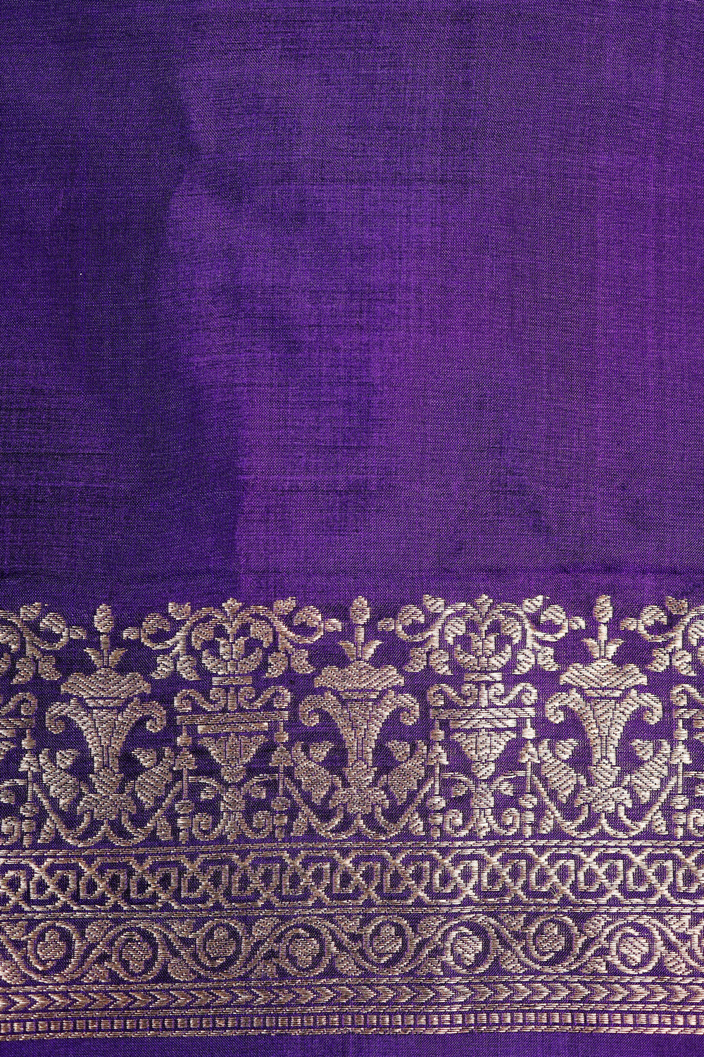 Handwoven Purple Banarasi Katan Silk Suit