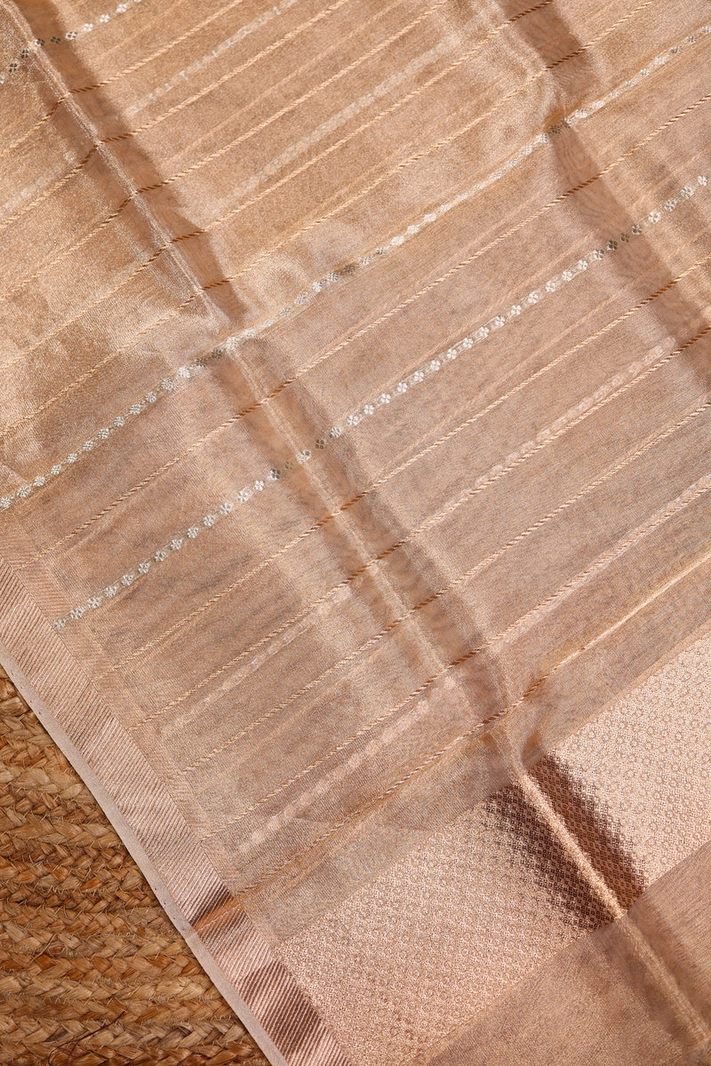 Handwoven Pink Banarasi Katan Silk Suit