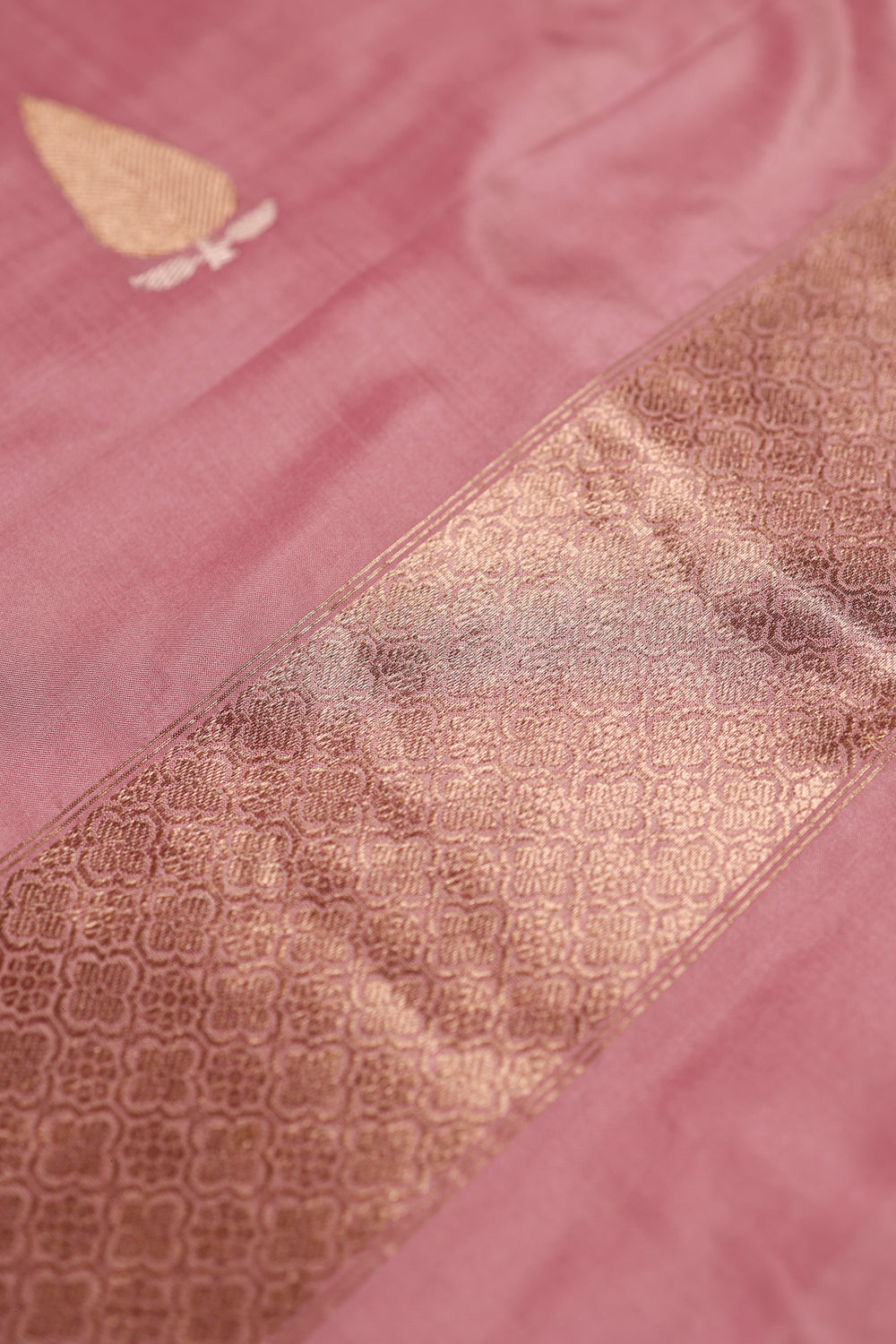Handwoven Pink Banarasi Katan Silk Suit