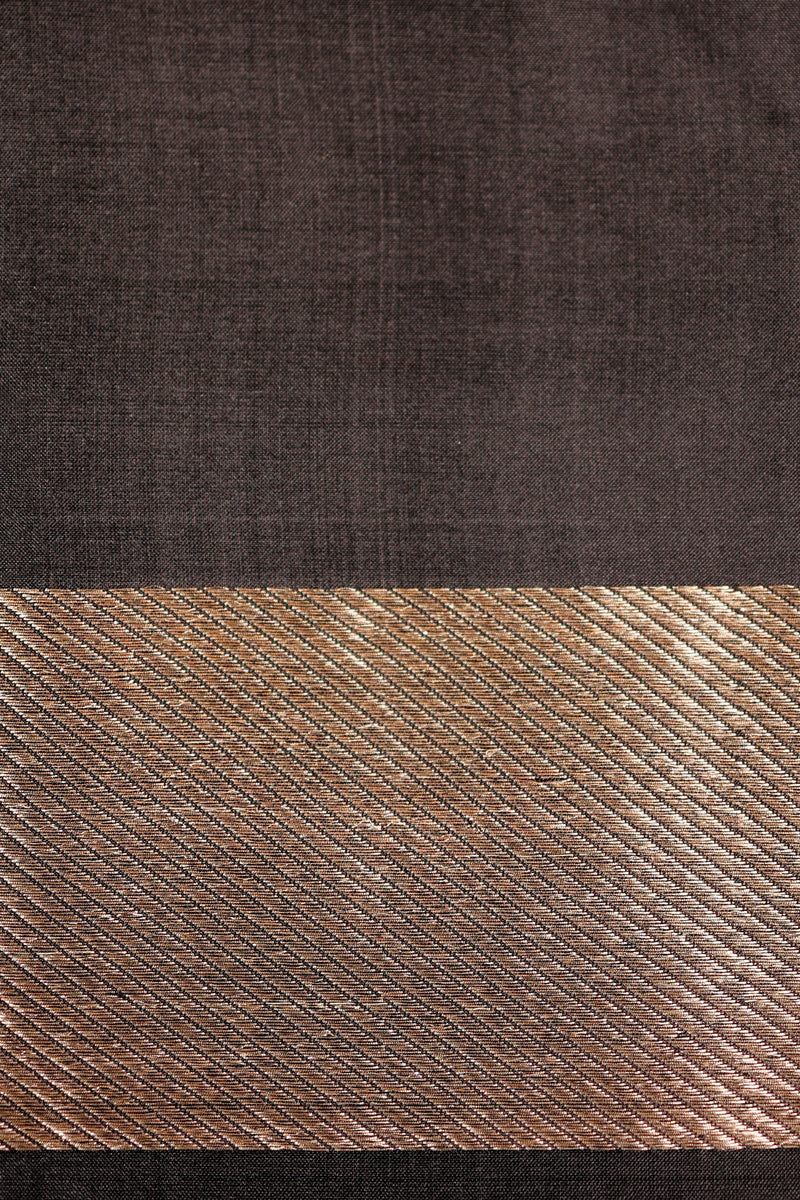 Handwoven Black Banarasi Katan Silk Suit