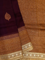 Handwoven Purple Banarasi Organza Silk Saree