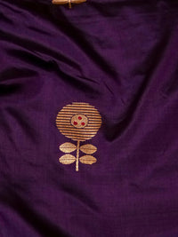 Handwoven Purple Banarasi Katan Silk Saree