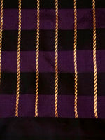 Handwoven Black & Purple Banarasi Katan Silk Saree