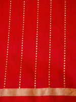 Handwoven Red  Banarasi Katan Silk Saree