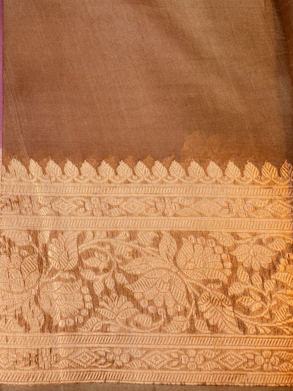 Handwoven Onion Pink Banarasi Organza Silk Saree