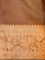 Handwoven Onion Pink Banarasi Organza Silk Saree