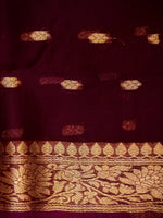 Handwoven Pink Banarasi Organza Silk Saree