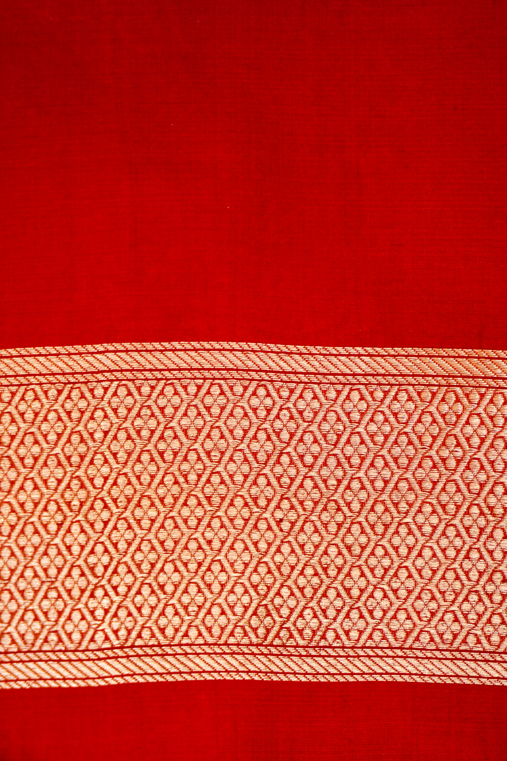 Handwoven Red Banarasi Katan Silk Saree