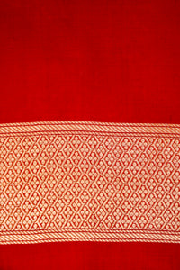 Handwoven Red Banarasi Katan Silk Saree