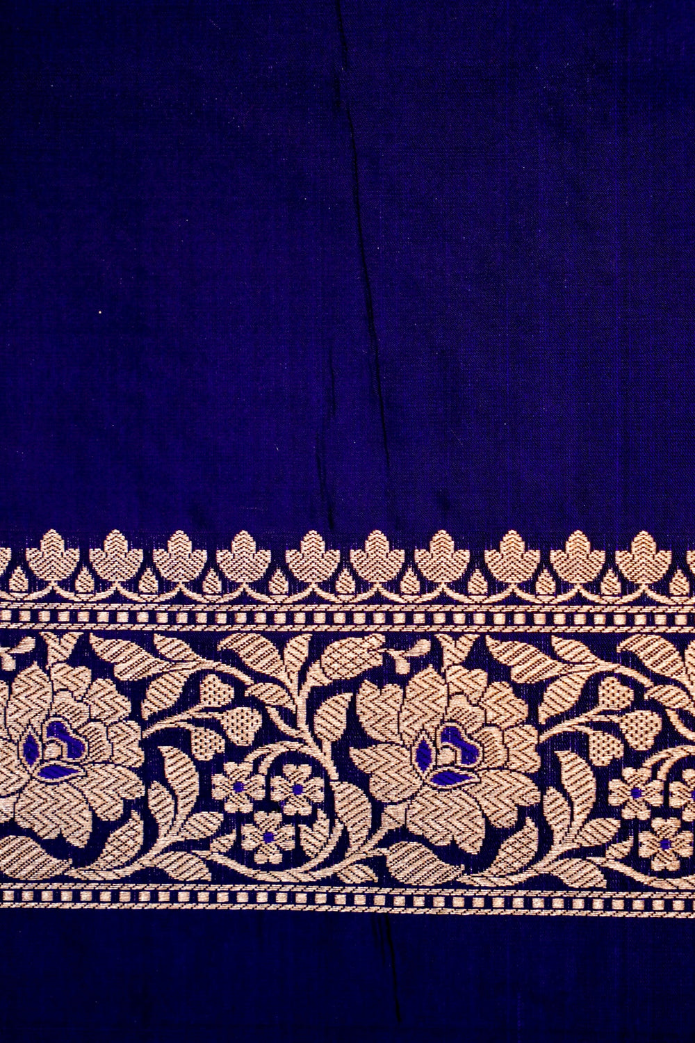 Handwoven Violet Banarasi Katan Silk Saree